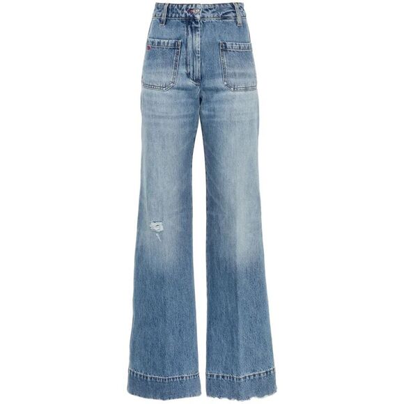 Victoria Beckham Women Alina Wide-Leg Jeans - Picture 1 of 5